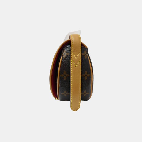 TAMBOURINE Monogram Coated Canvas Brown