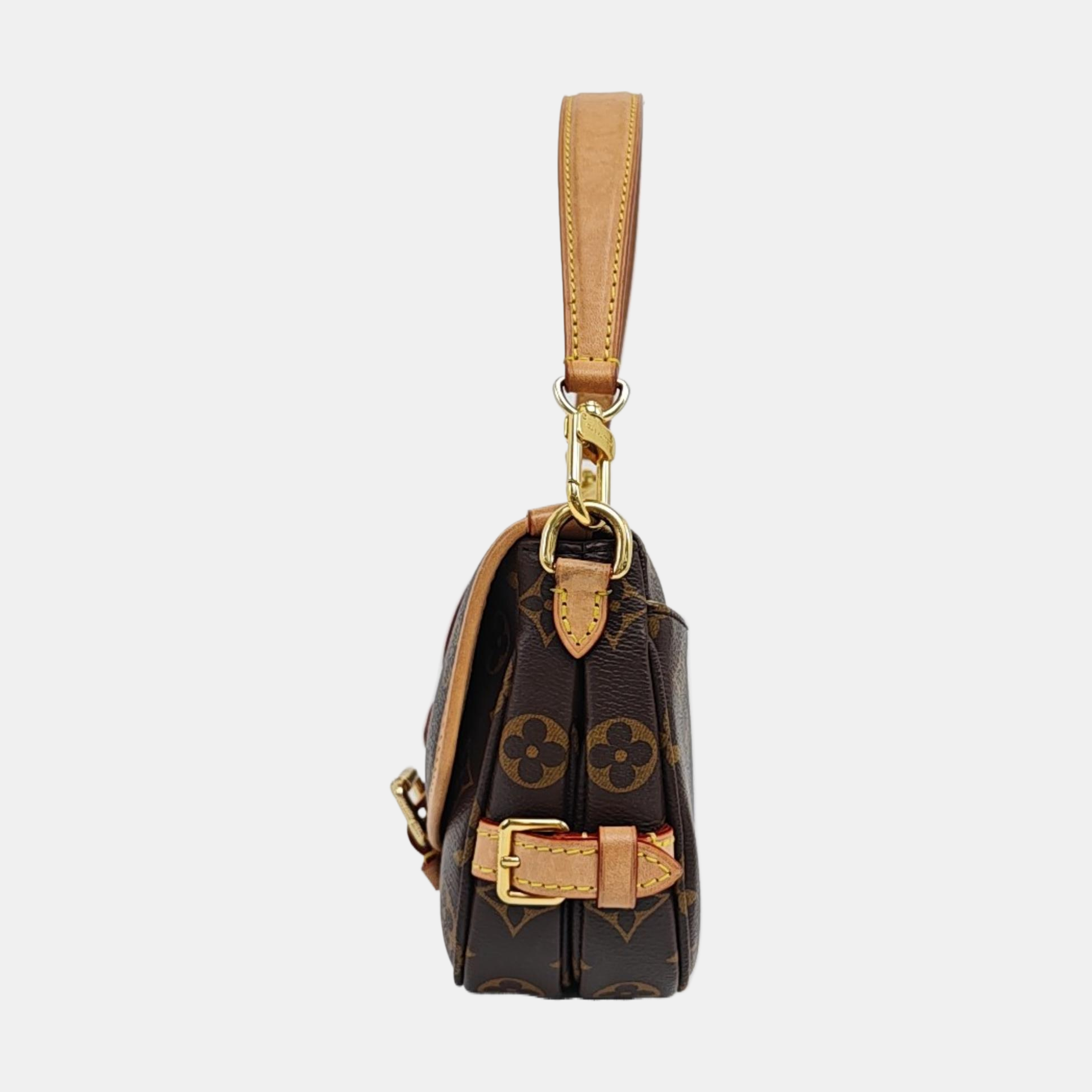 SAUMUR BB Monogram Coated Canvas Brown