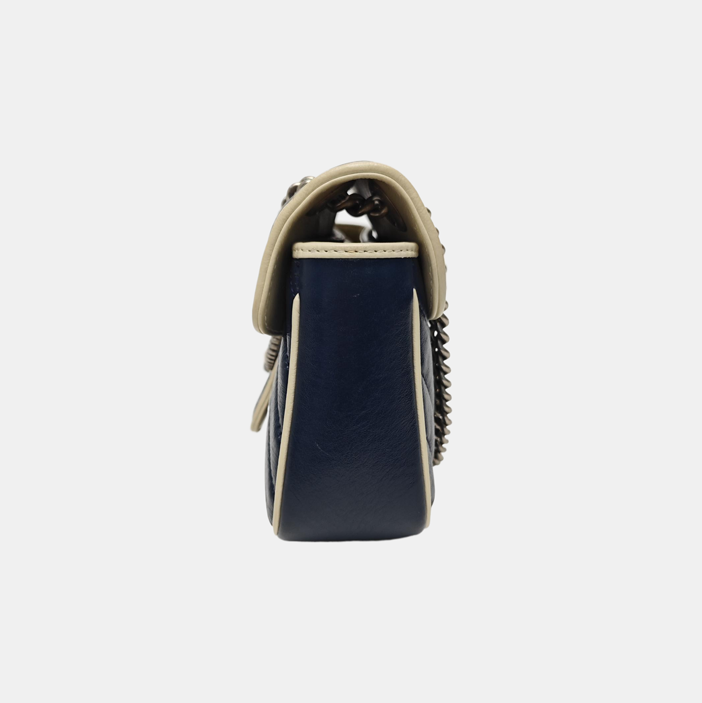 GG Marmont Medium Quilted Calfskin Blue