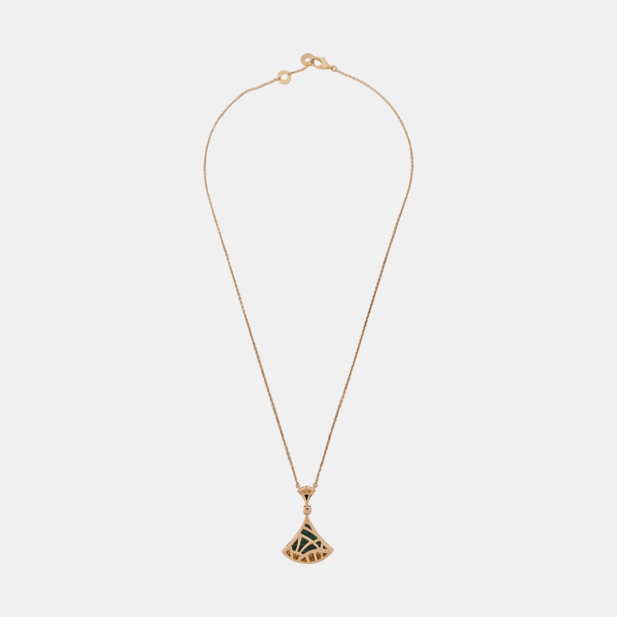 DIVAS' DREAM 18k Rose Gold Green Necklace