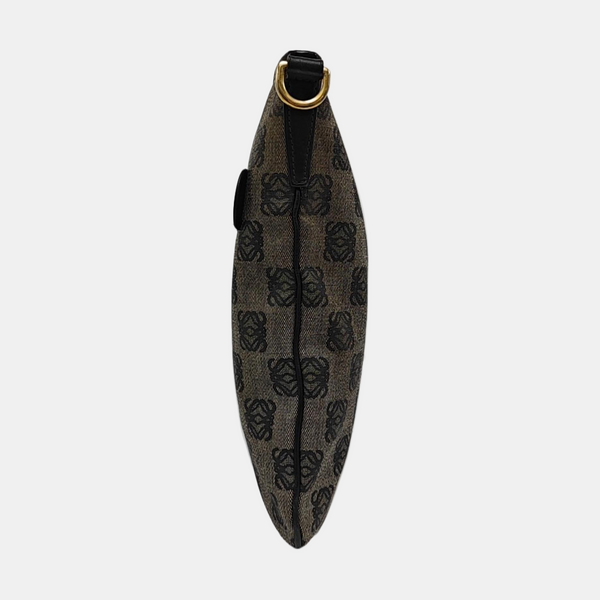 Monogram Coated Canvas Shoulder Bag Gray