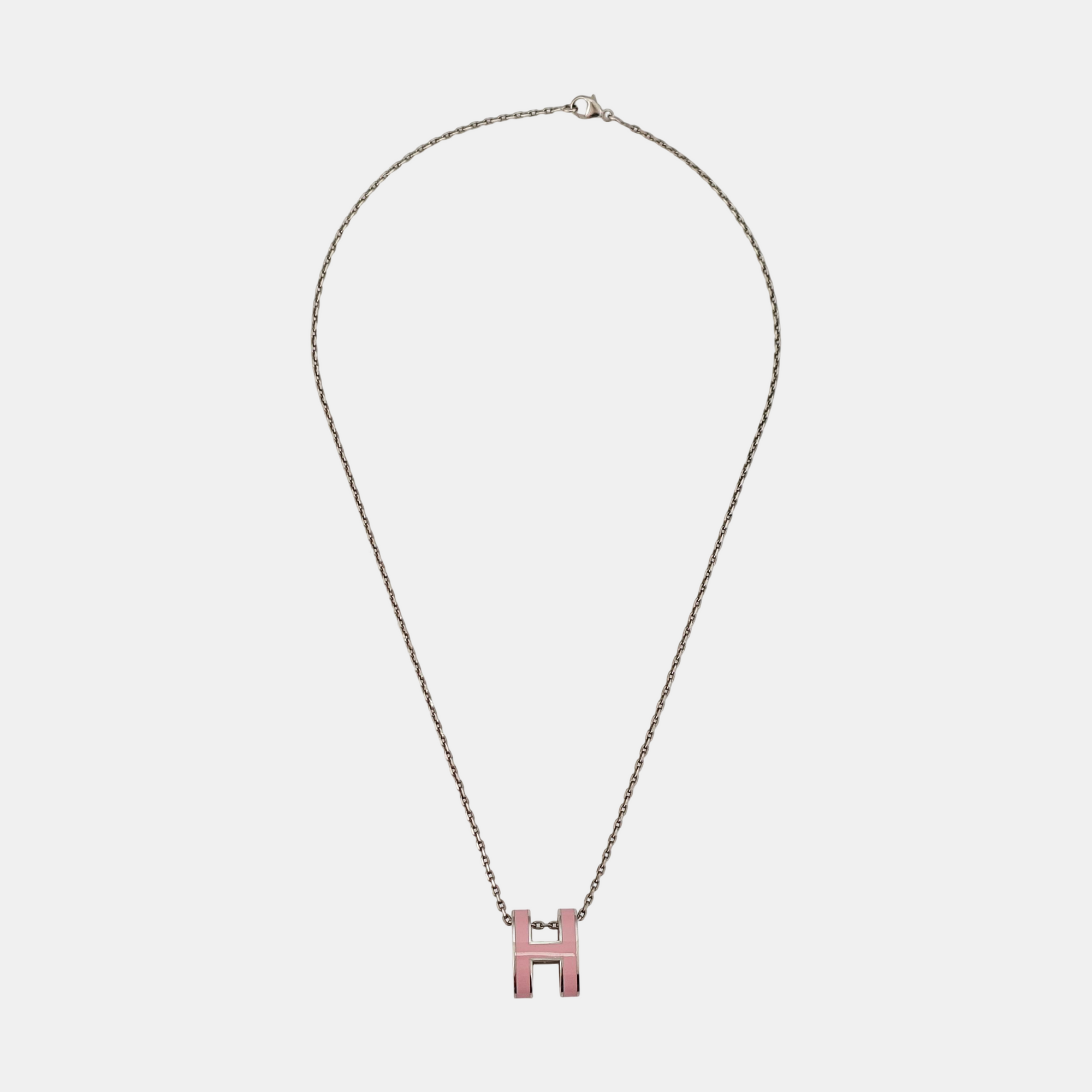 Pop H Metal Silver Necklace