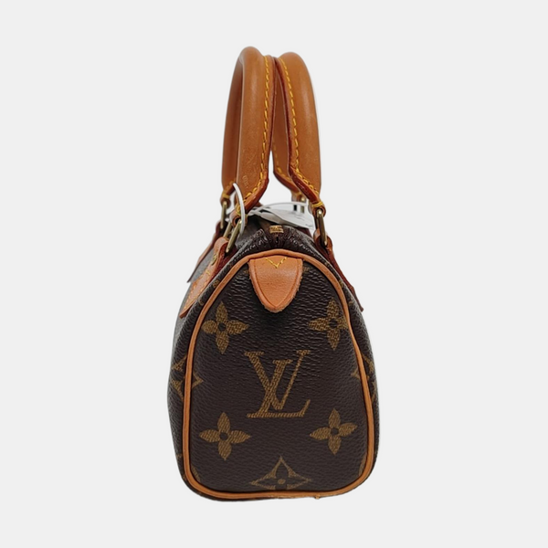 SPEEDY Nano Monogram Coated Canvas Brown