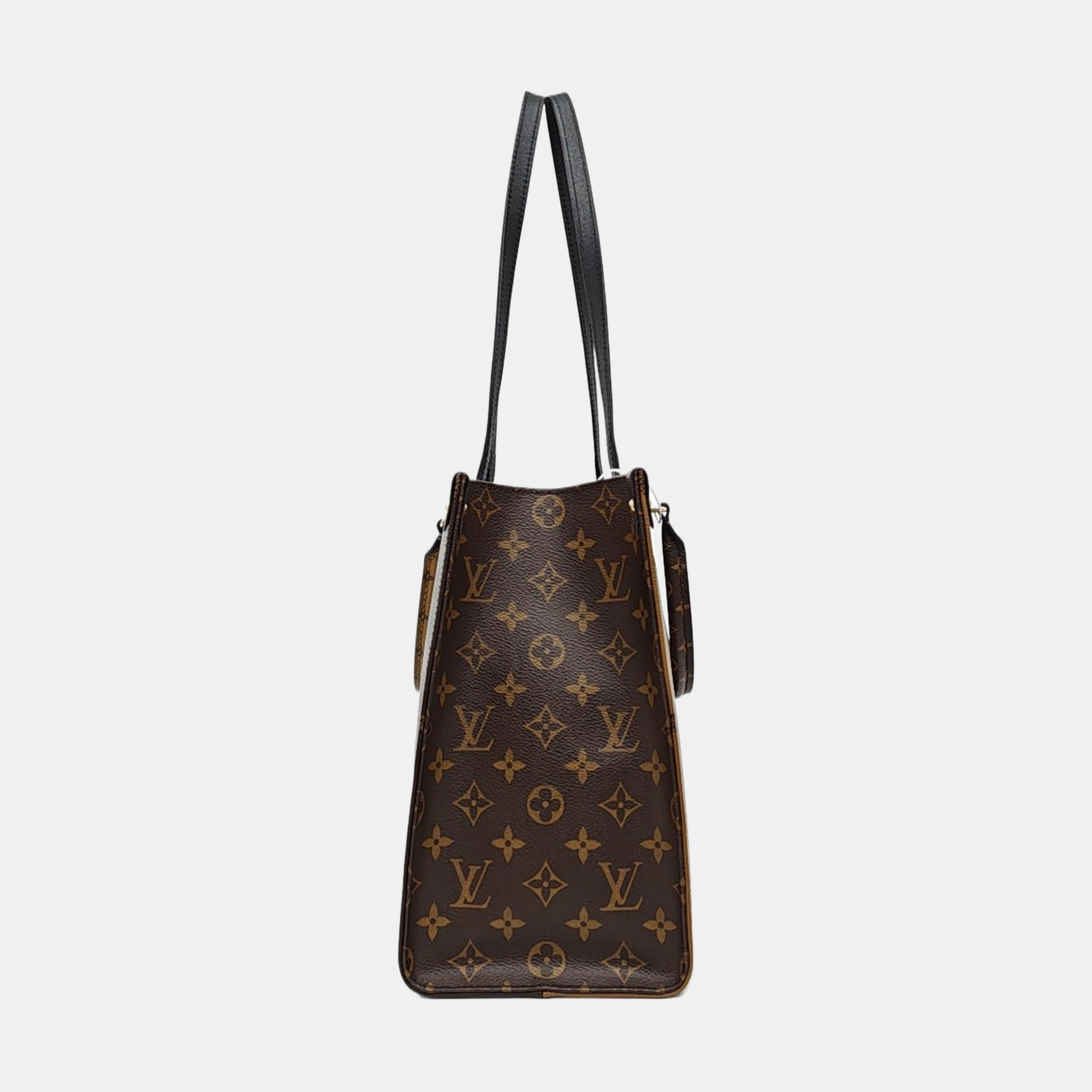 ONTHEGO MM Monogram Coated Canvas Brown