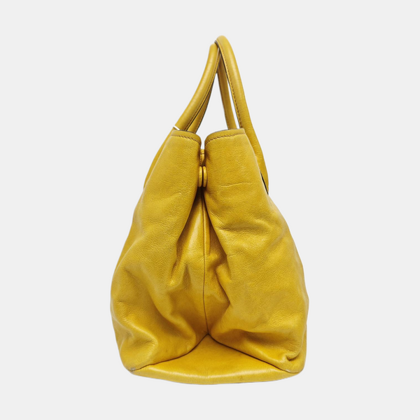 Calfskin Tote Bag Yellow