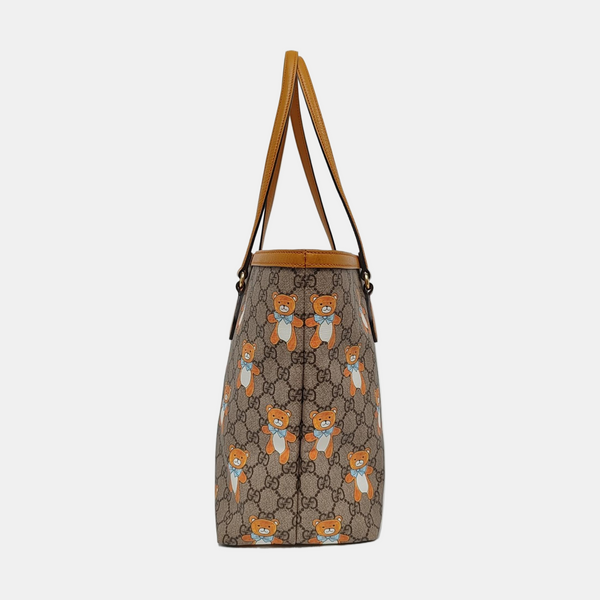 Ophidia Medium Monogram Coated Canvas Beige