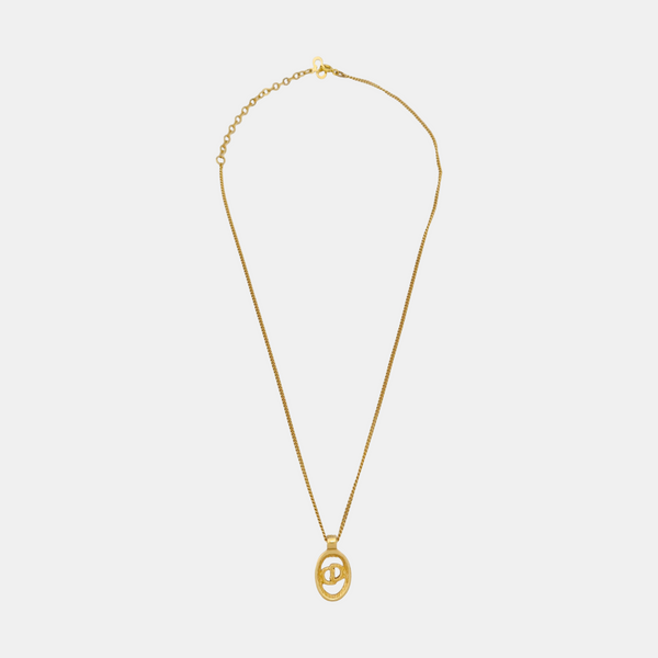 Petit CD Metal Gold Necklace