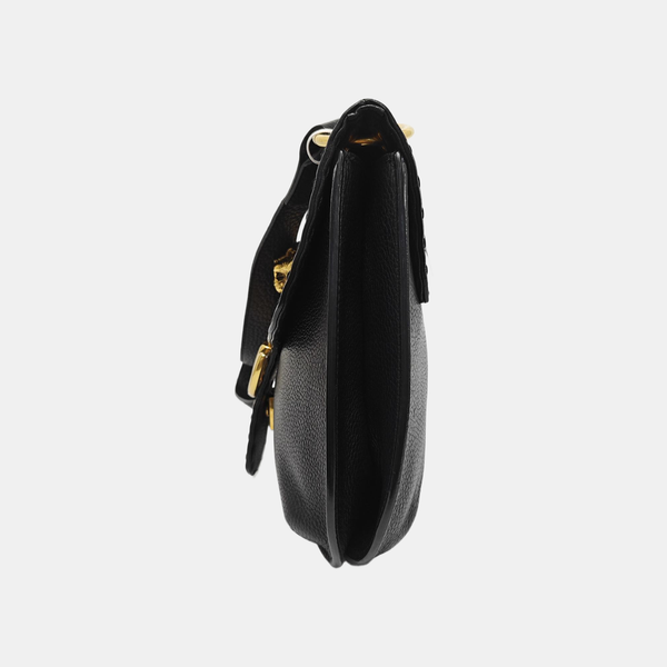 GG Marmont Animalier Large Calfskin Black