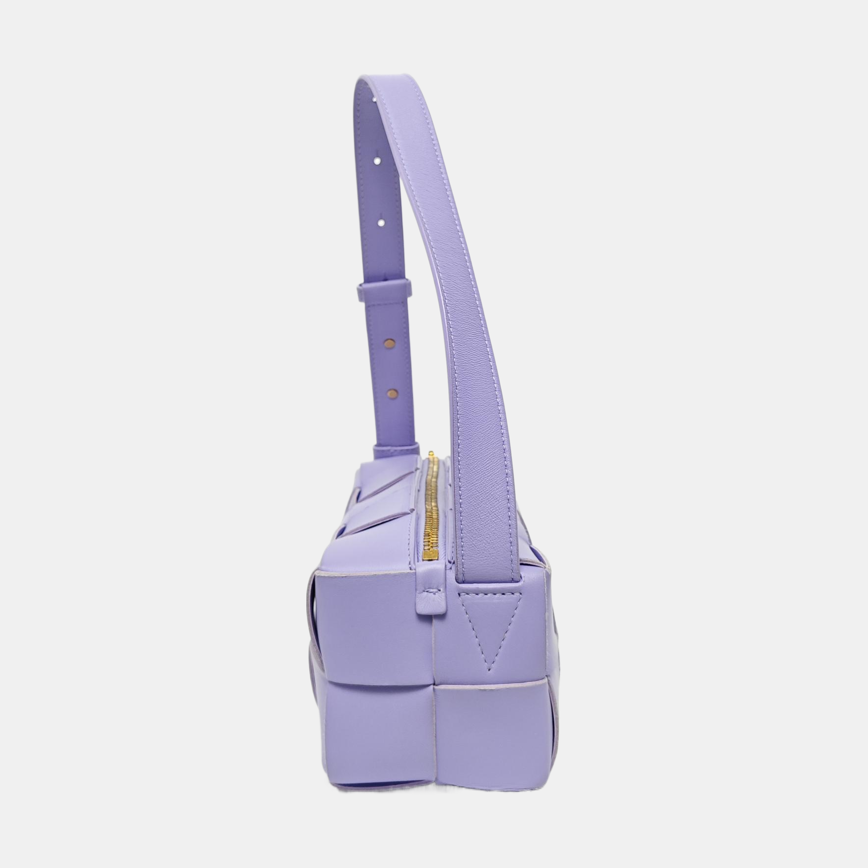 Authenticated pre-owned  Intrecciato Small Lambskin Purple - Top Handle Bag at Looply