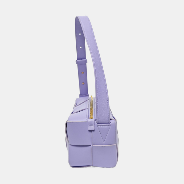 Authenticated pre-owned  Intrecciato Small Lambskin Purple - Top Handle Bag at Looply