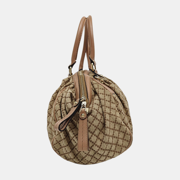 Sukey Quilted Canvas Beige