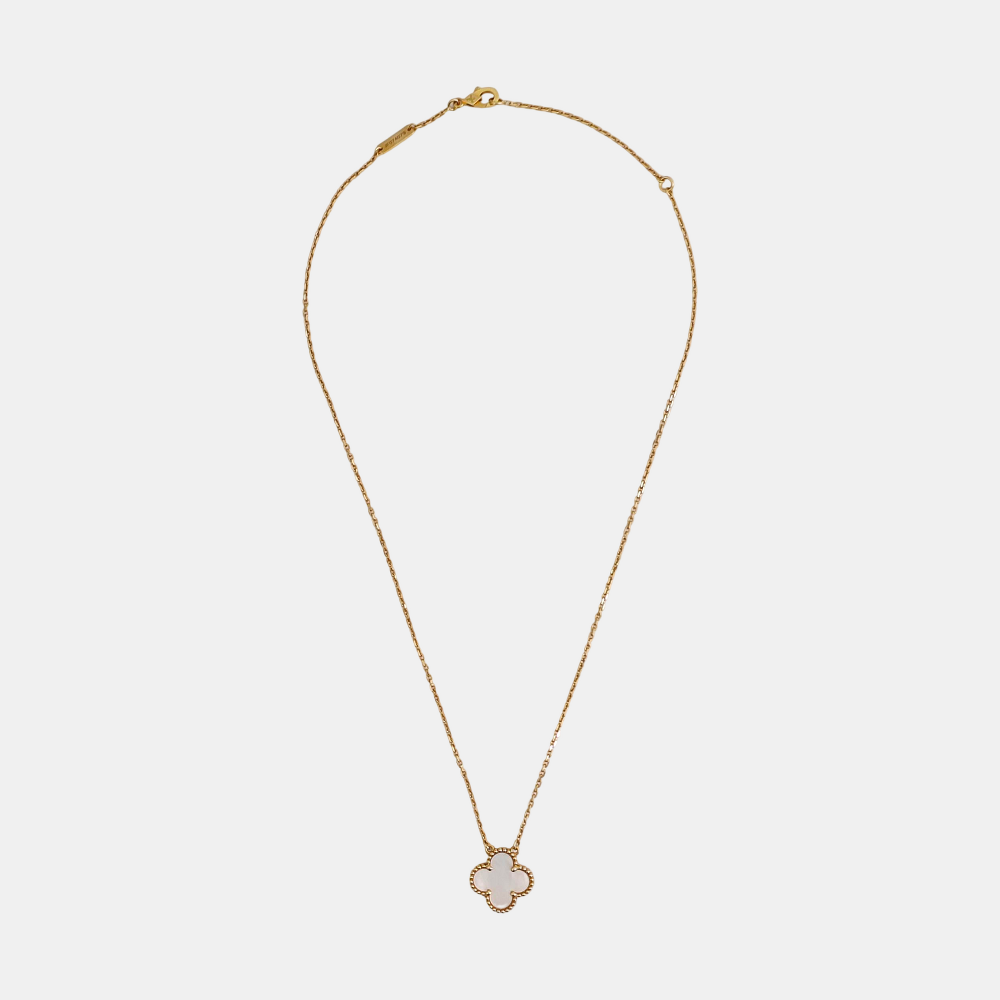 Vintage Alhambra 18k Gold Necklace