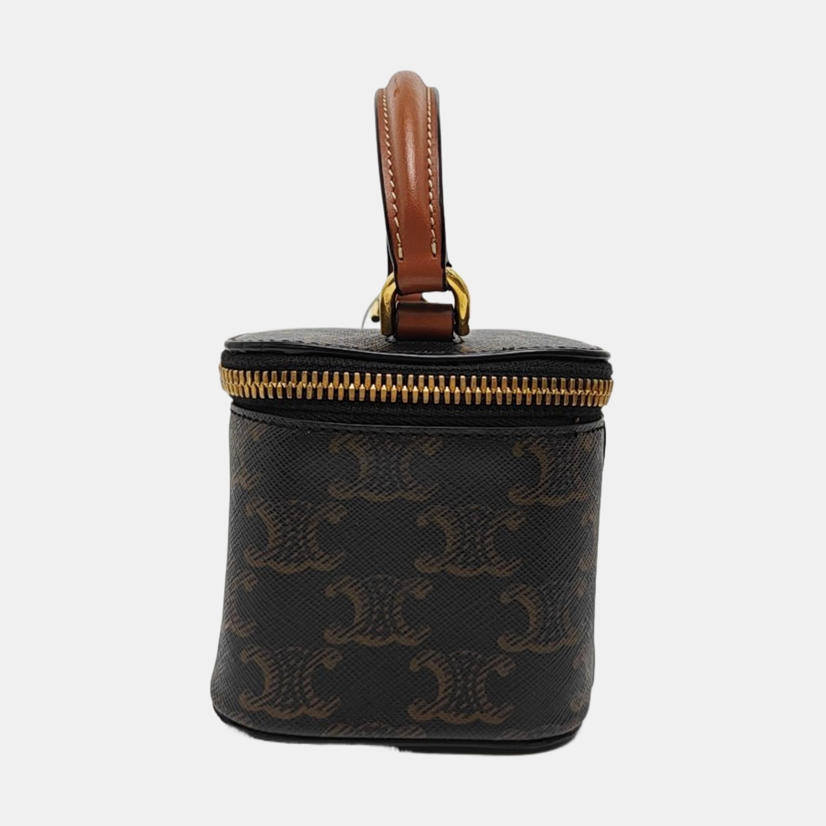 Coated Canvas Shoulder Bag Black
