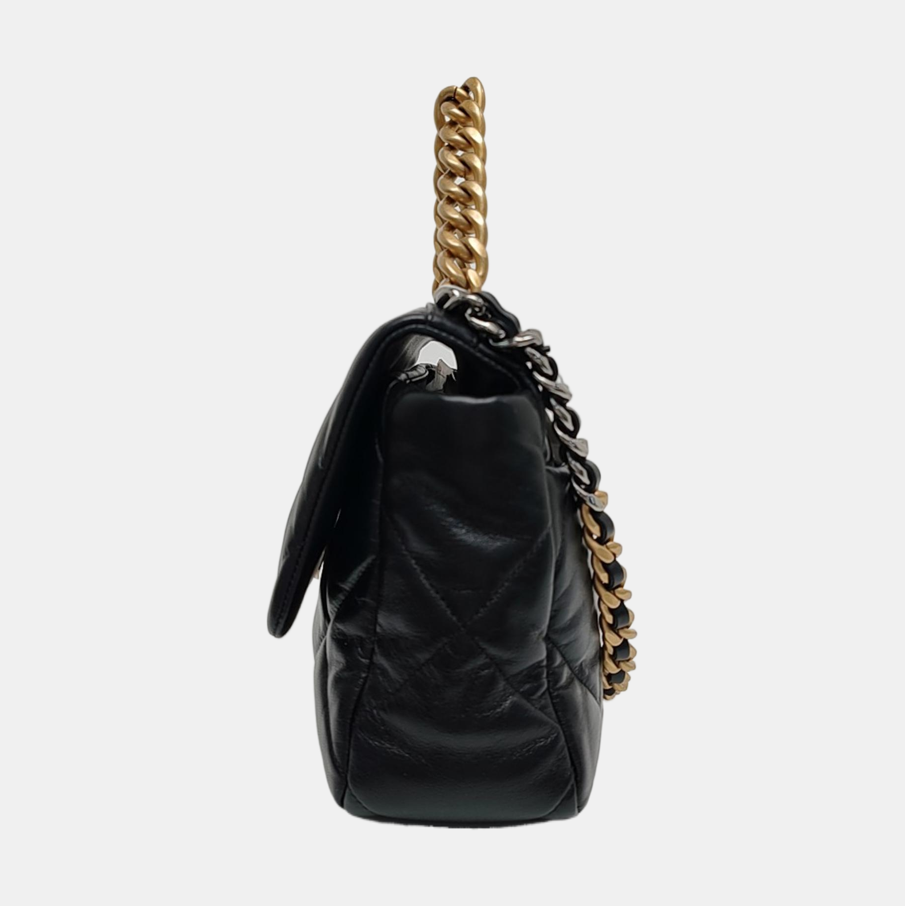 CHANEL 19 Medium Quilted Lambskin Black