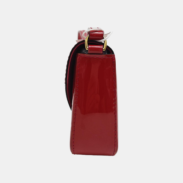 SAC LUCIE Mini Monogram Patent Leather Red