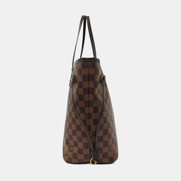 NEVERFULL MM Damier Ebene Coated Canvas Brown