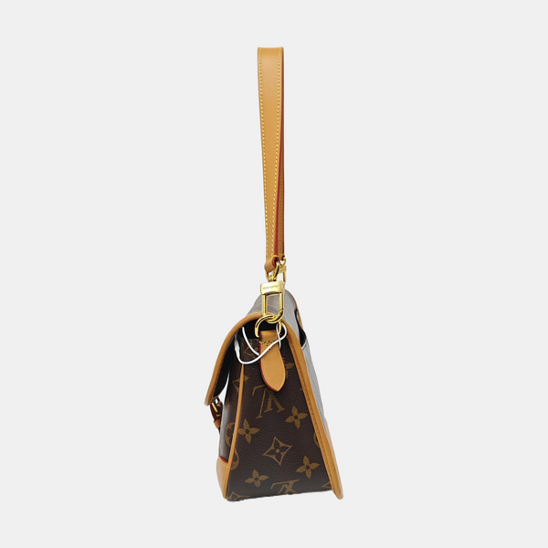 DIANE Monogram Coated Canvas Brown