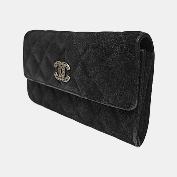 Quilted Lambskin Wallet Black