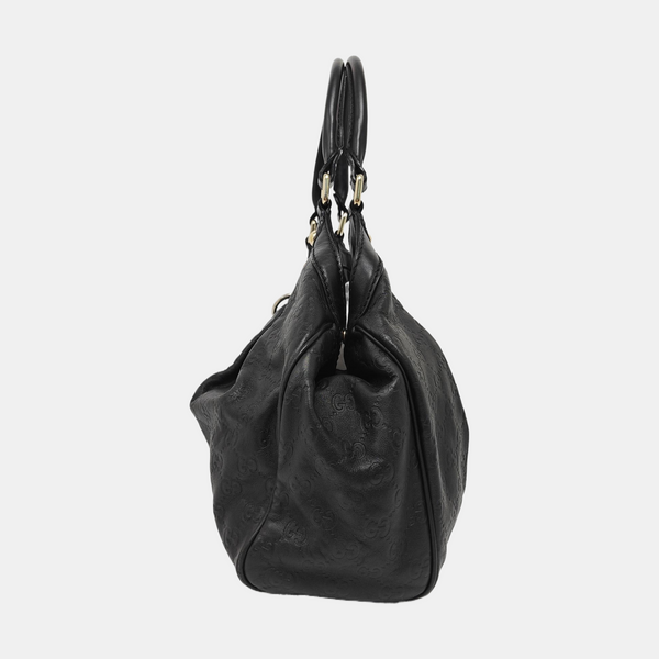 Sukey Monogram Calfskin Black