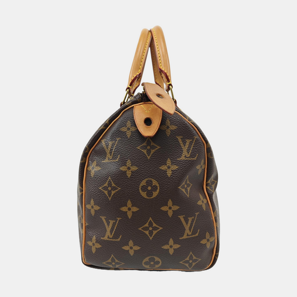 SPEEDY 25 Monogram Coated Canvas Brown