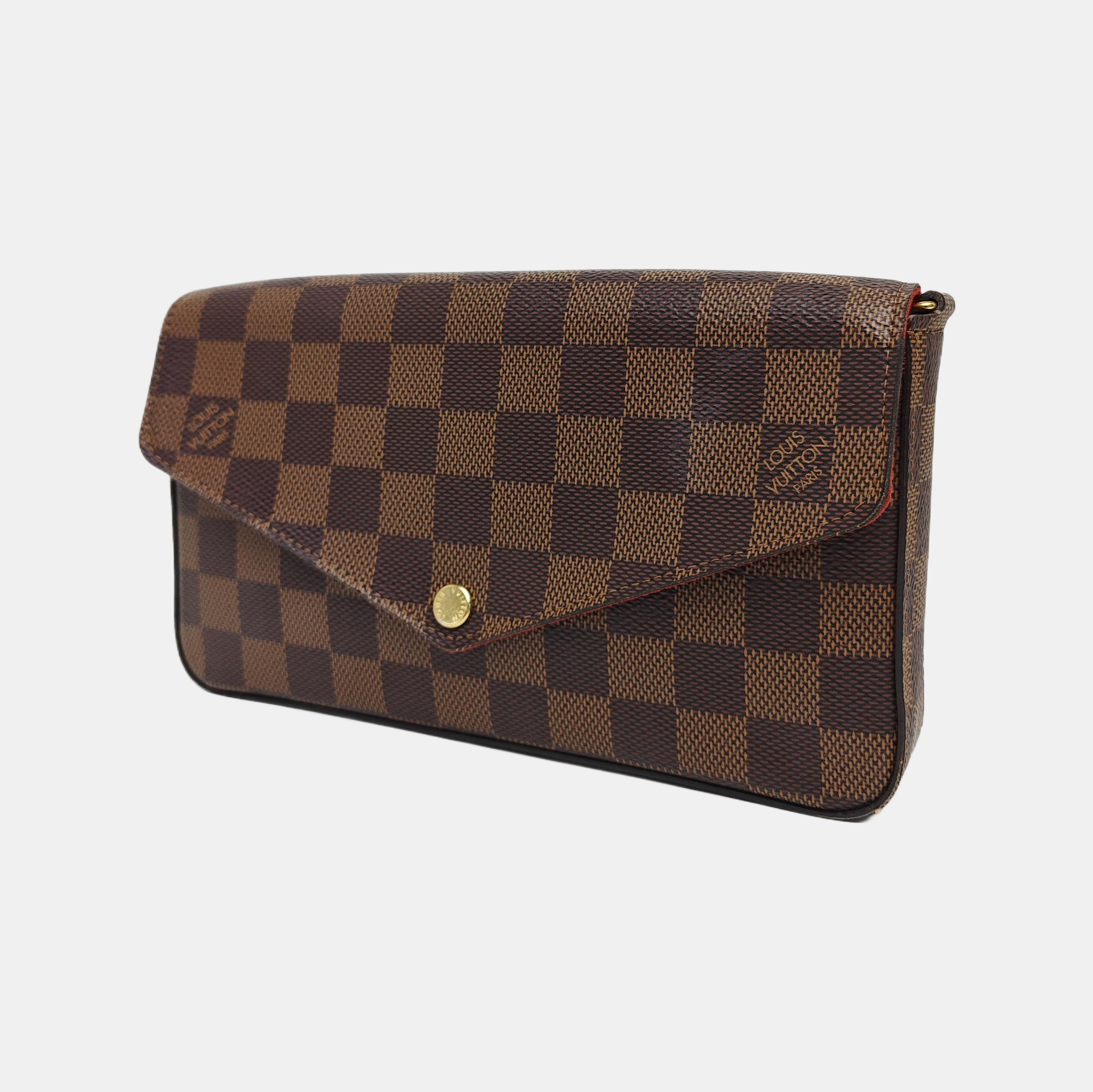 FÉLICIE Damier Ebene Coated Canvas Brown