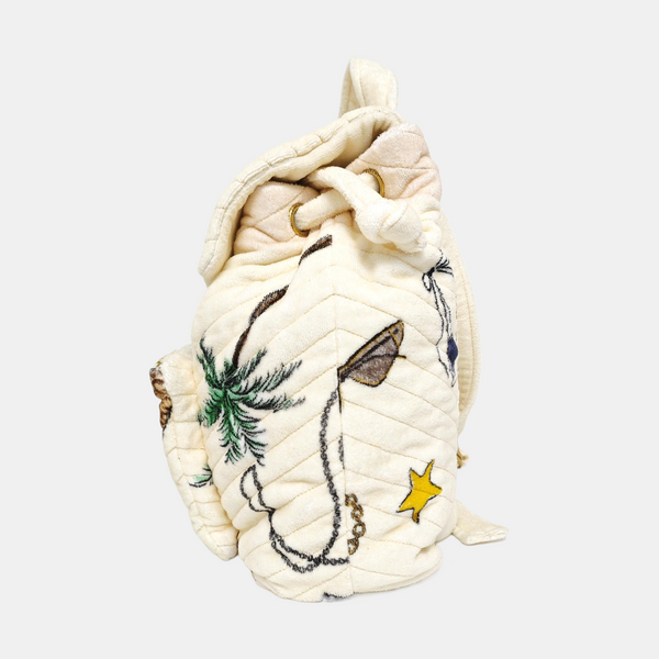 Fabric Backpack White
