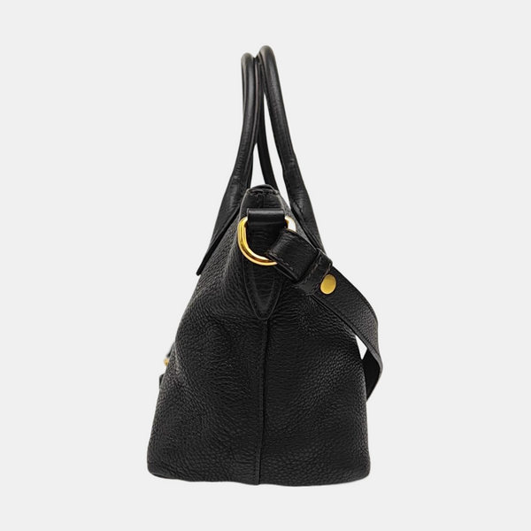 Calfskin Tote Bag Large Black