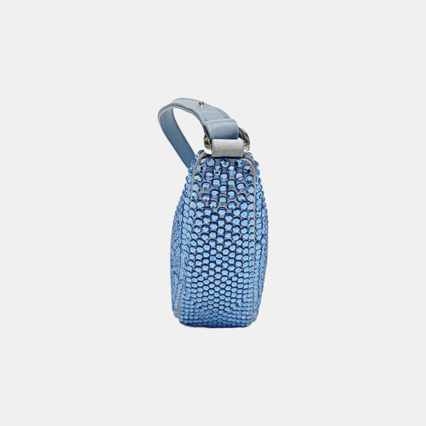 Crystal Shoulder Bag Blue