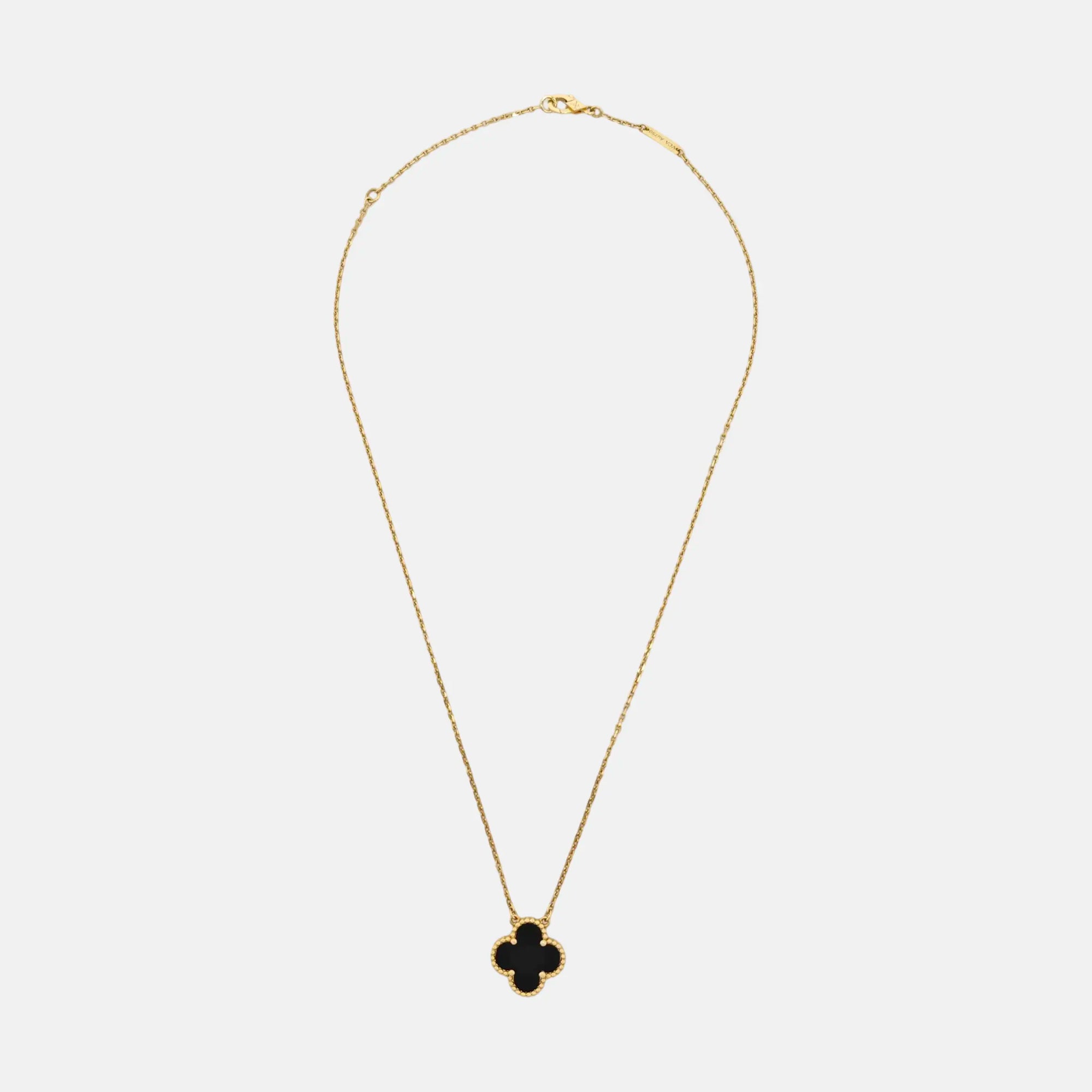 Vintage Alhambra 18k Gold Necklace