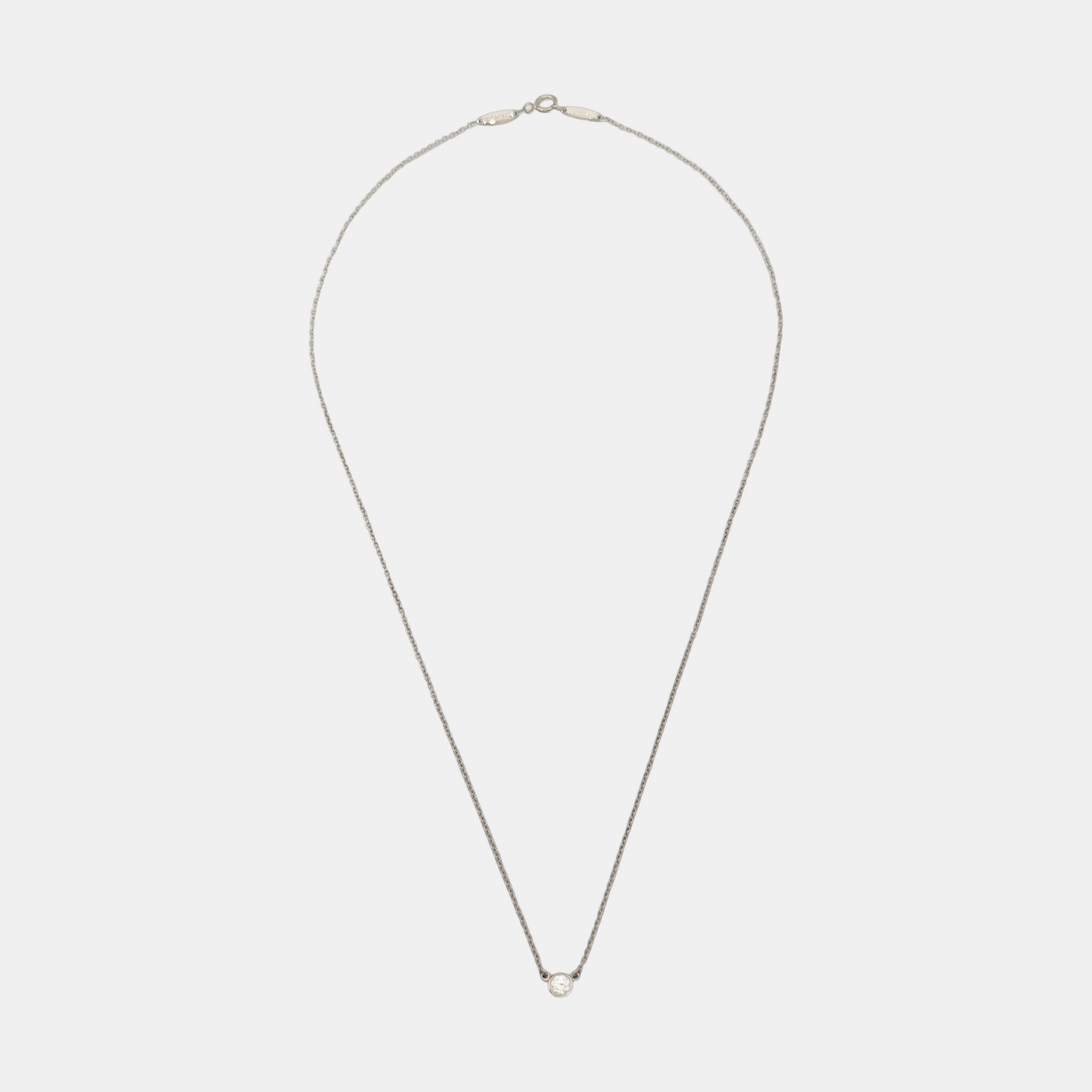 Elsa Peretti Platinum 950 Silver Necklace