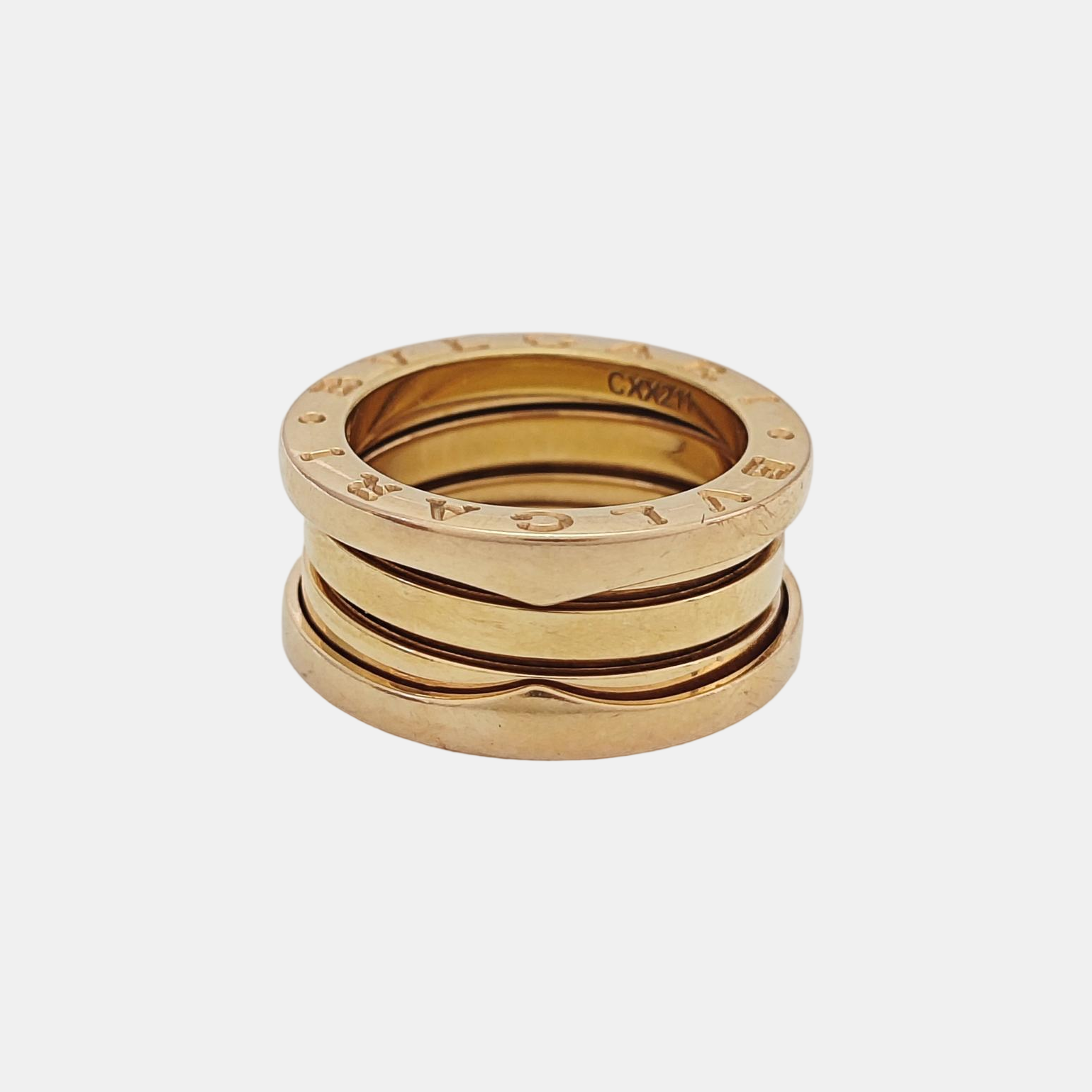 B.ZERO1 18k Rose Gold Ring EU 47