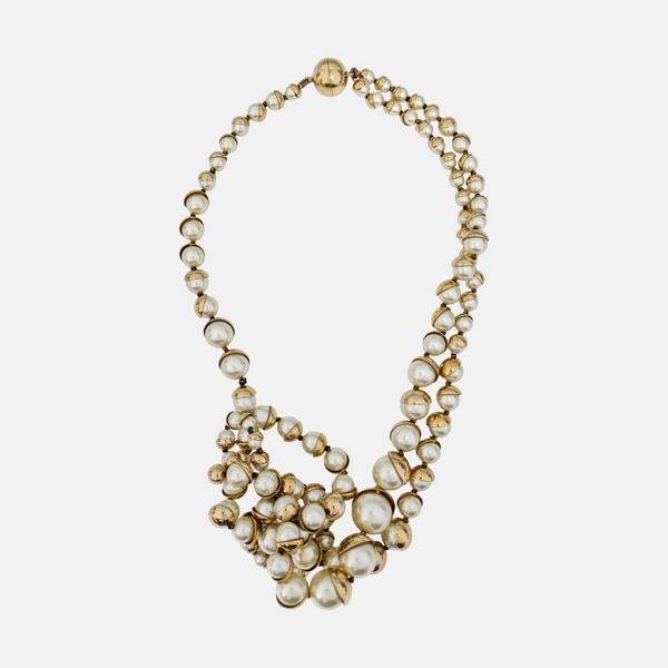 Faux Pearl White Necklace