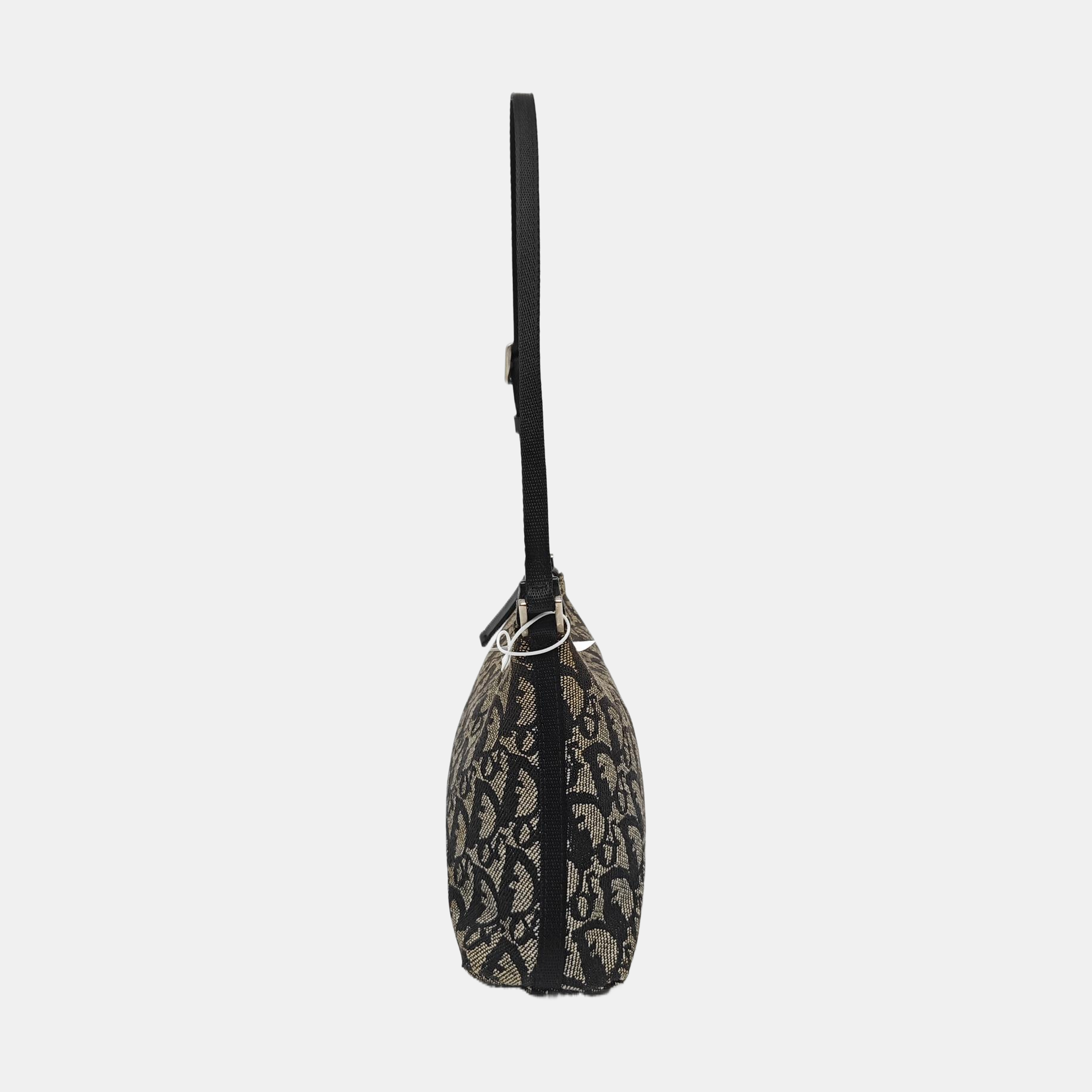 Oblique Canvas Top Handle Bag Black