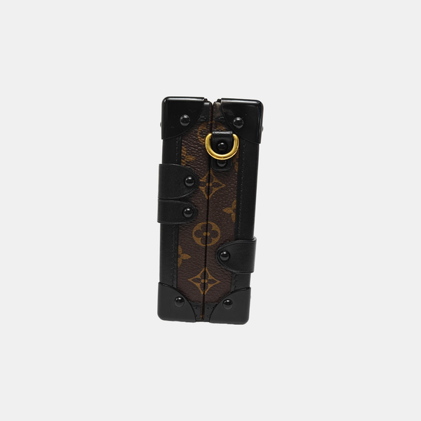 PETITE MALLE Monogram Coated Canvas Brown
