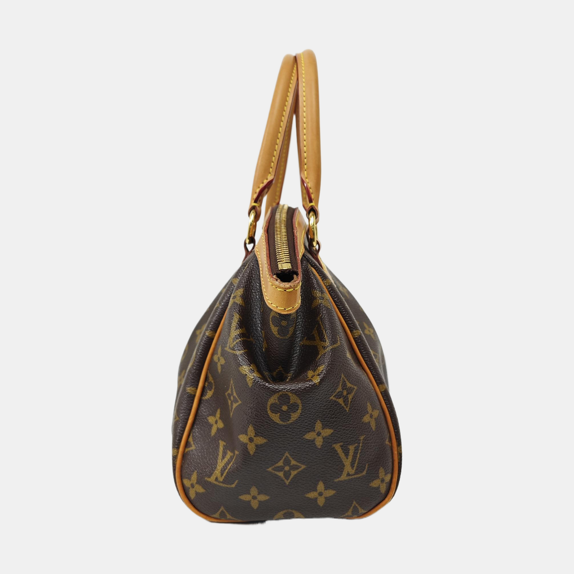 SEGUR Monogram Coated Canvas Brown