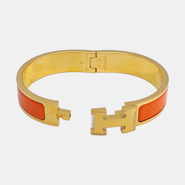 Clic H Metal Gold Bangle