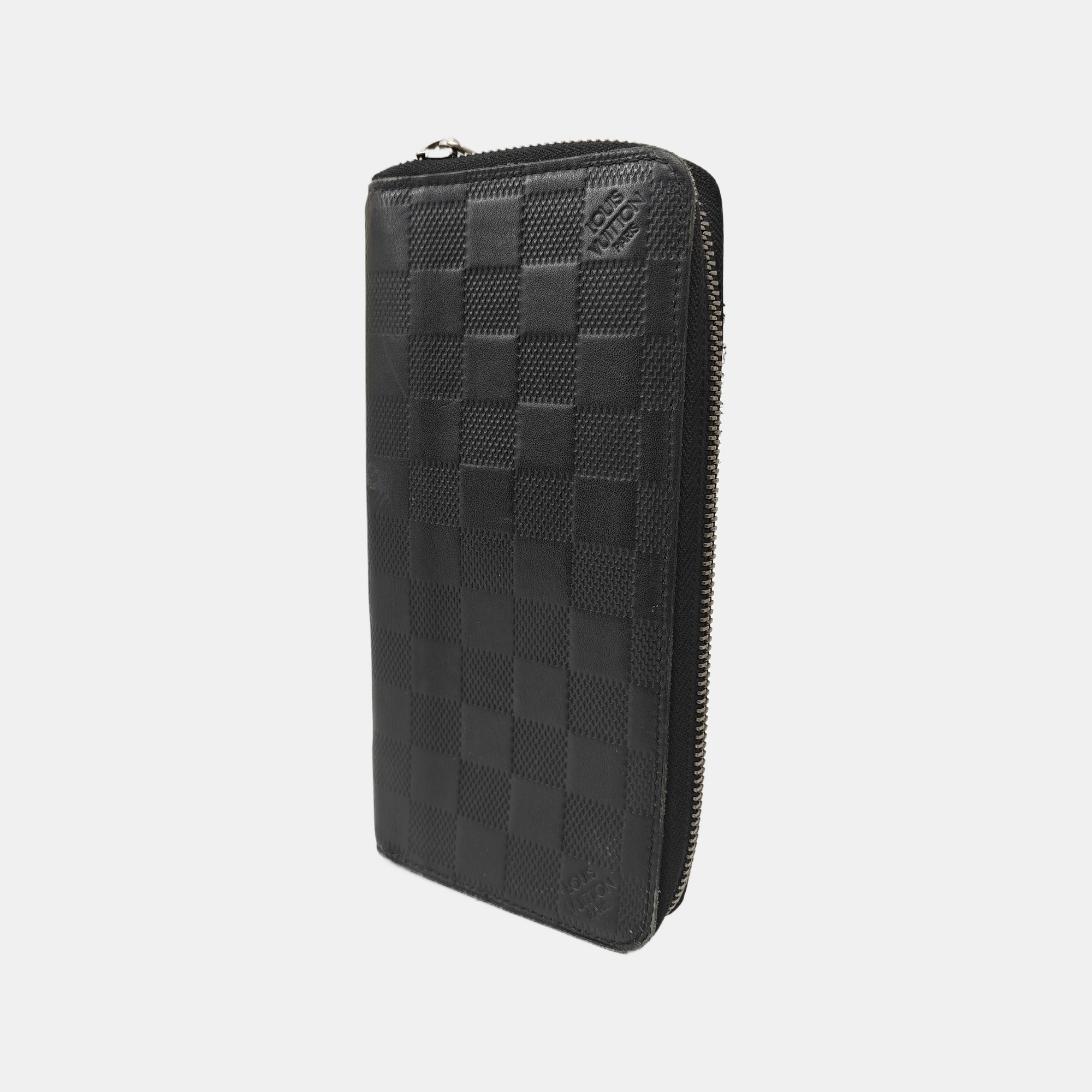 ZIPPY Damier Graphite Calfskin Black Wallet