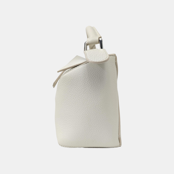 Puzzle Small Calfskin White