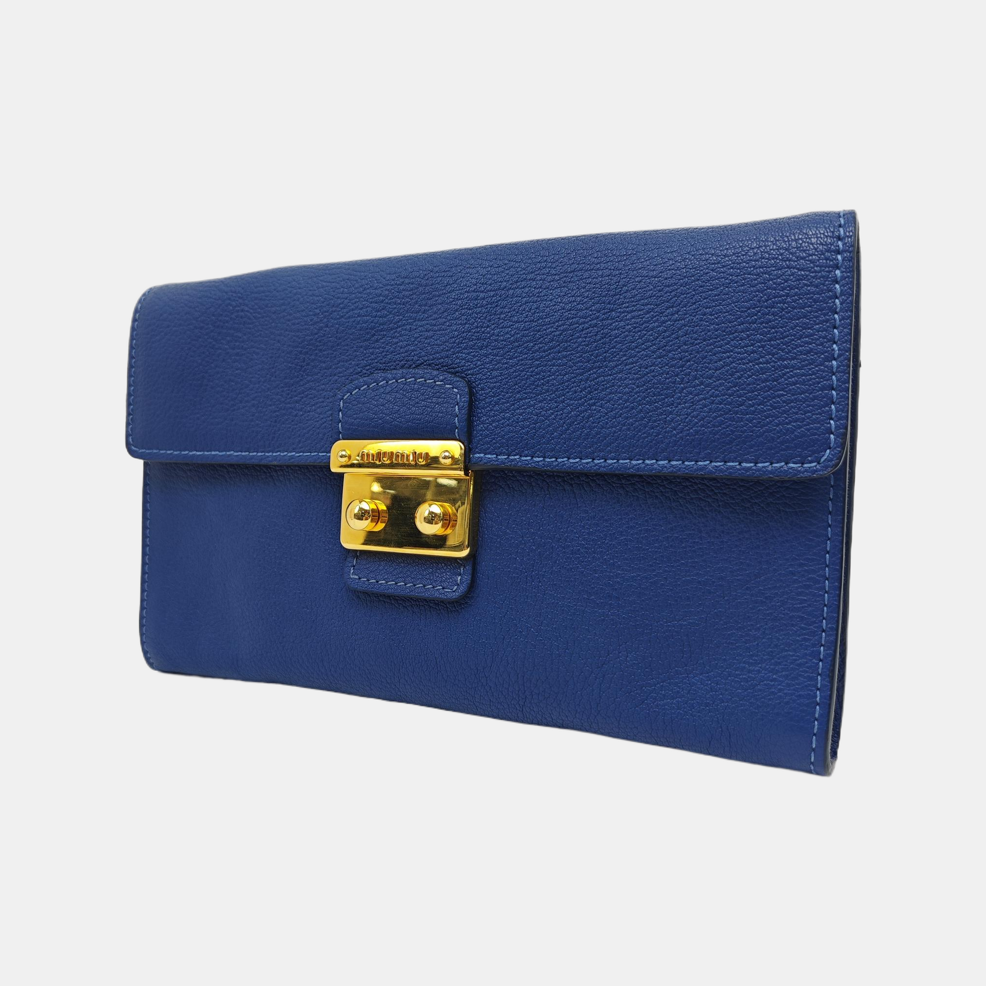 Calfskin Clutch Blue