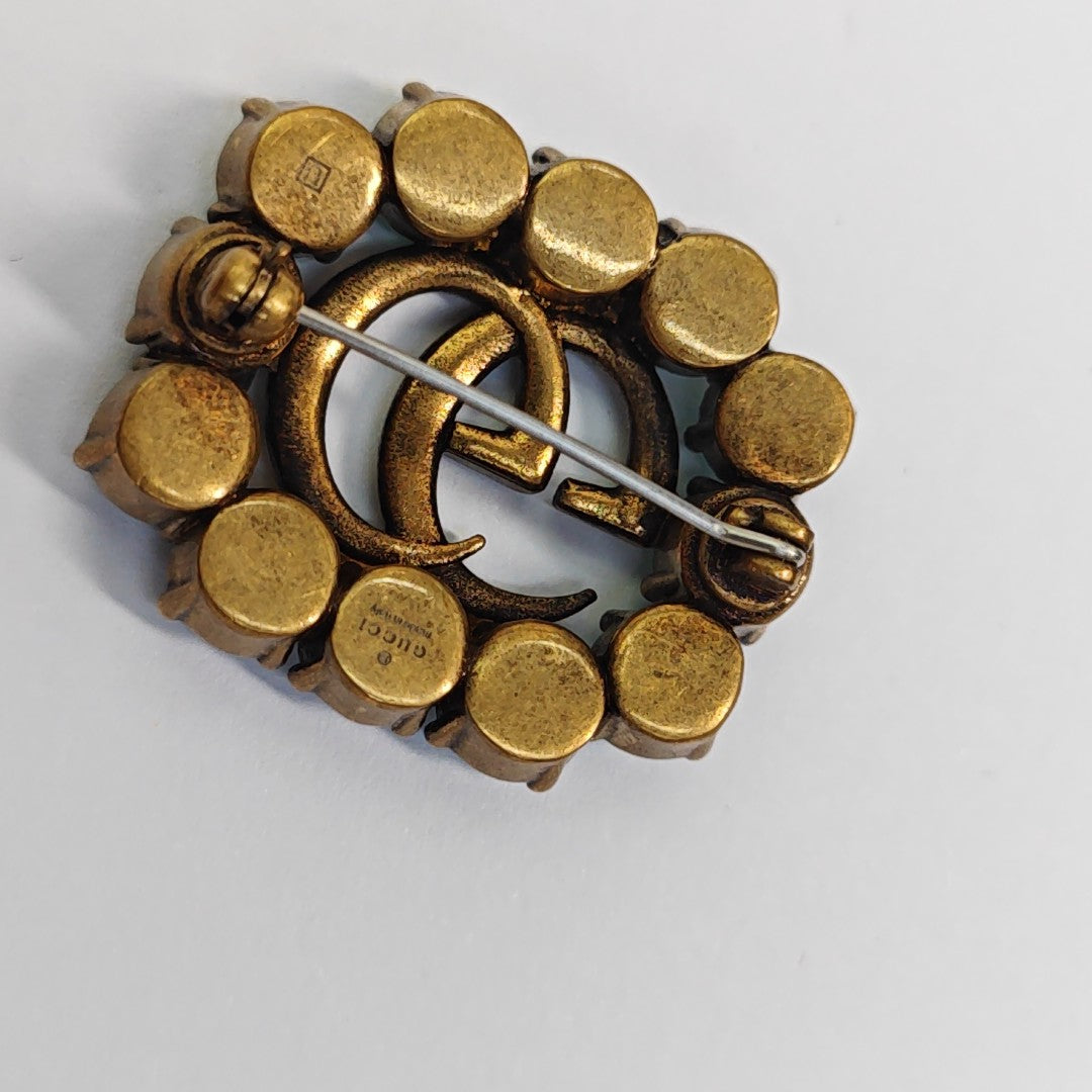 Metal Gold Brooch