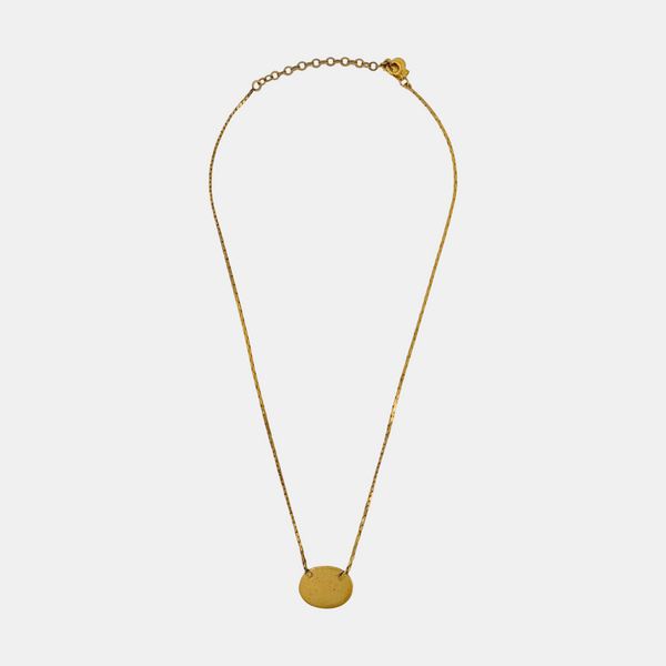 Dior Oblique Metal Gold Necklace