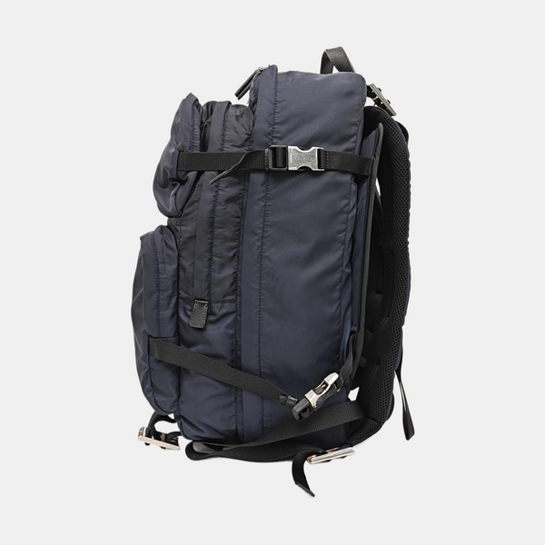 Nylon Backpack Blue