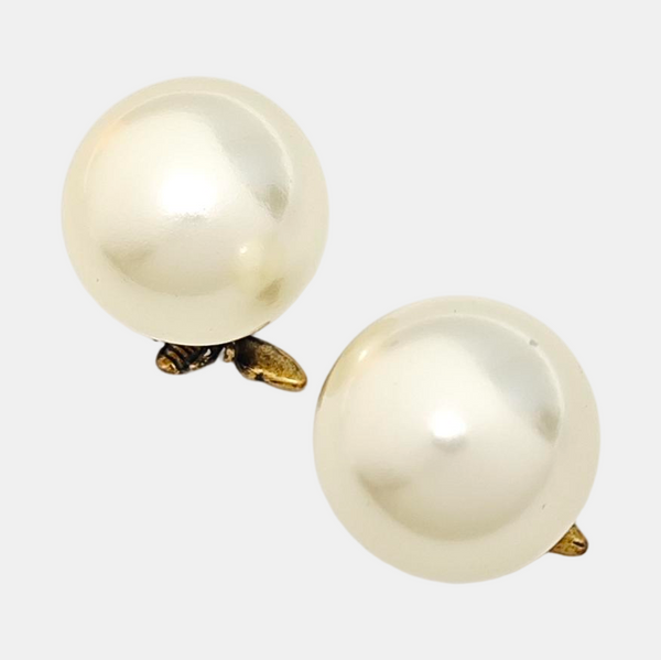 Dior Tribales Metal Gold Stud Earrings