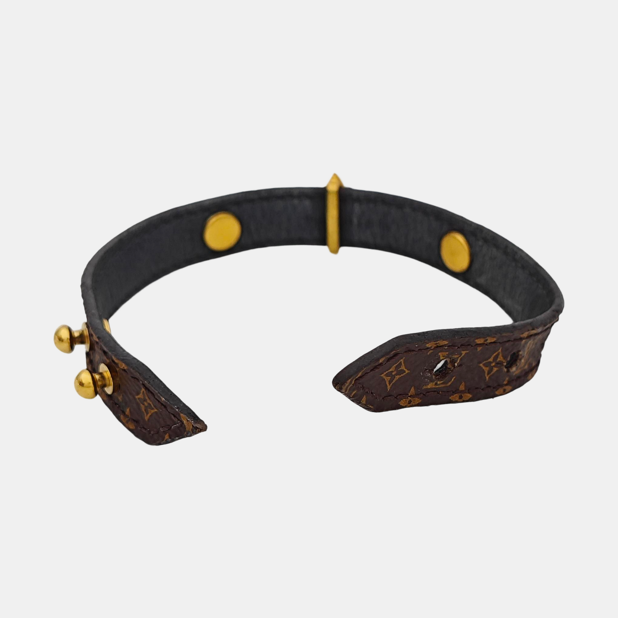 BLOOMING Coated Canvas Brown Bangle