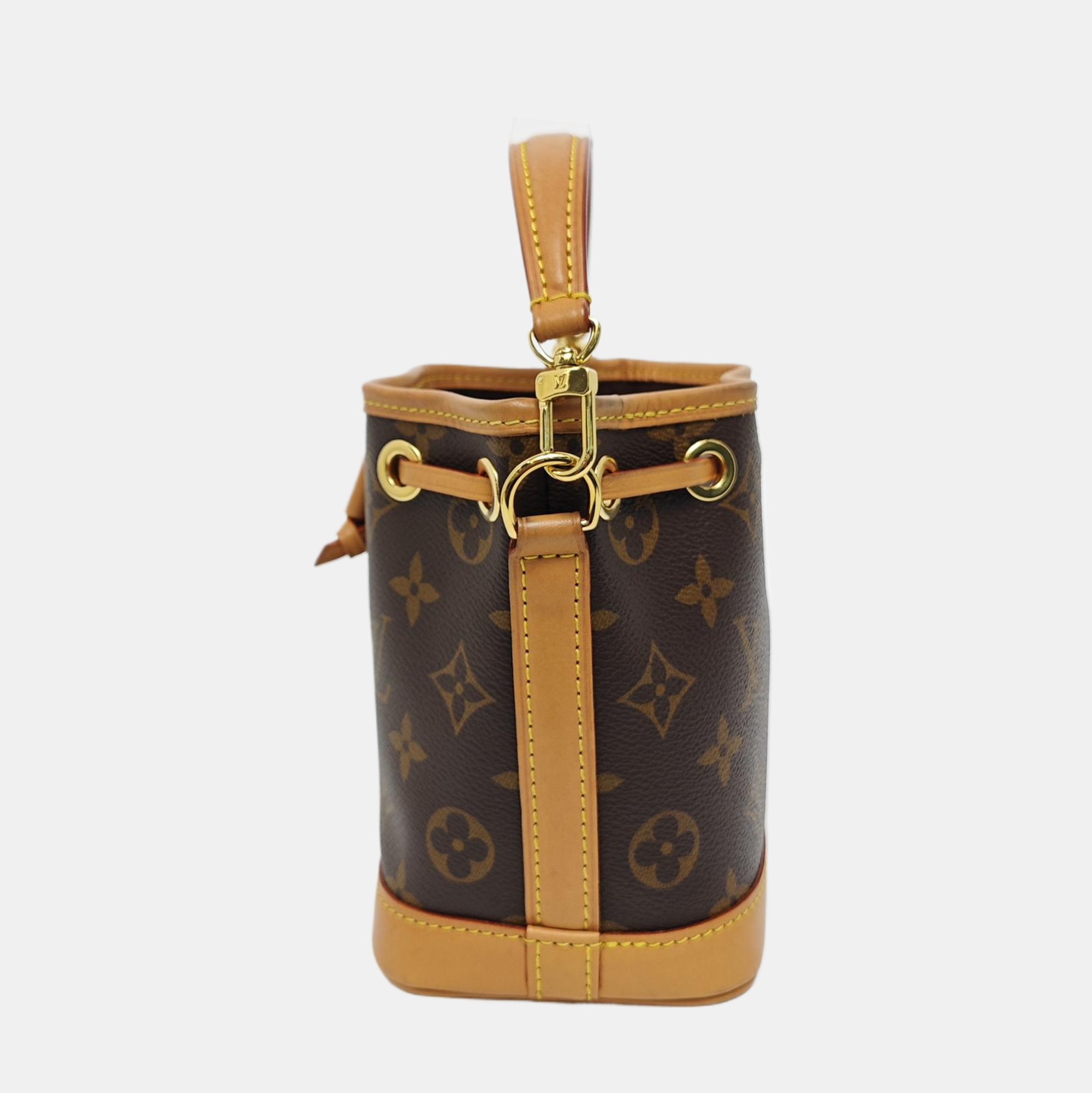 NOÉ Nano Monogram Coated Canvas Brown