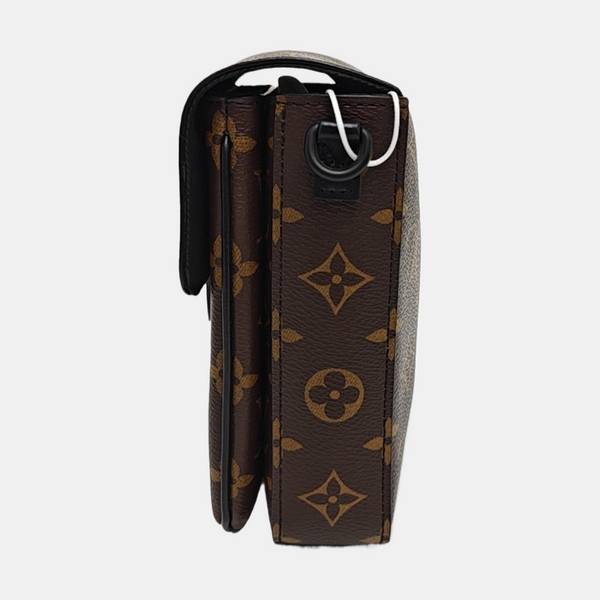 S LOCK Mini Monogram Coated Canvas Brown