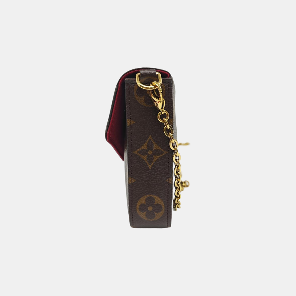 FÉLICIE Monogram Coated Canvas Brown