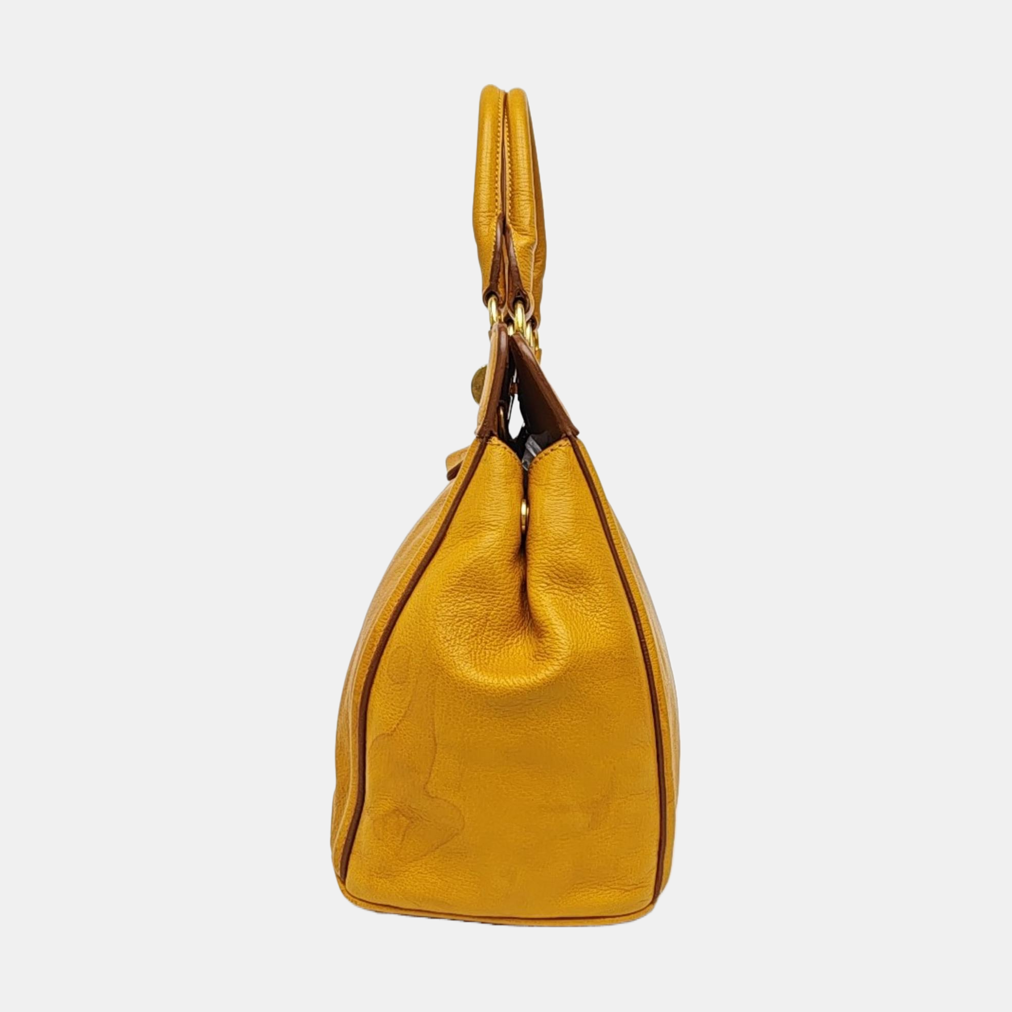 Calfskin Tote Bag Yellow
