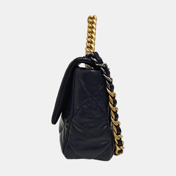 CHANEL 19 Small Quilted Lambskin Blue