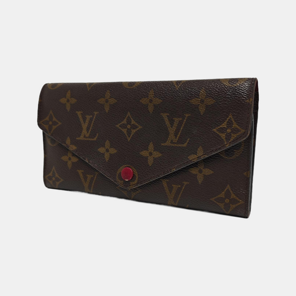 JOSÉPHINE Monogram Coated Canvas Brown Wallet